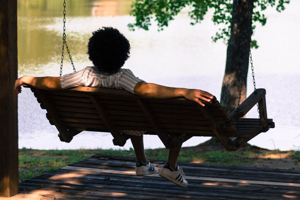 A person Relaxing on a chair