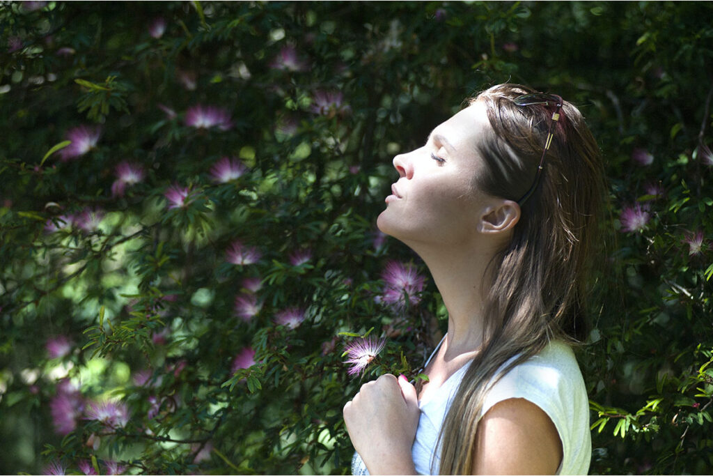 A-woman-in-a-garden