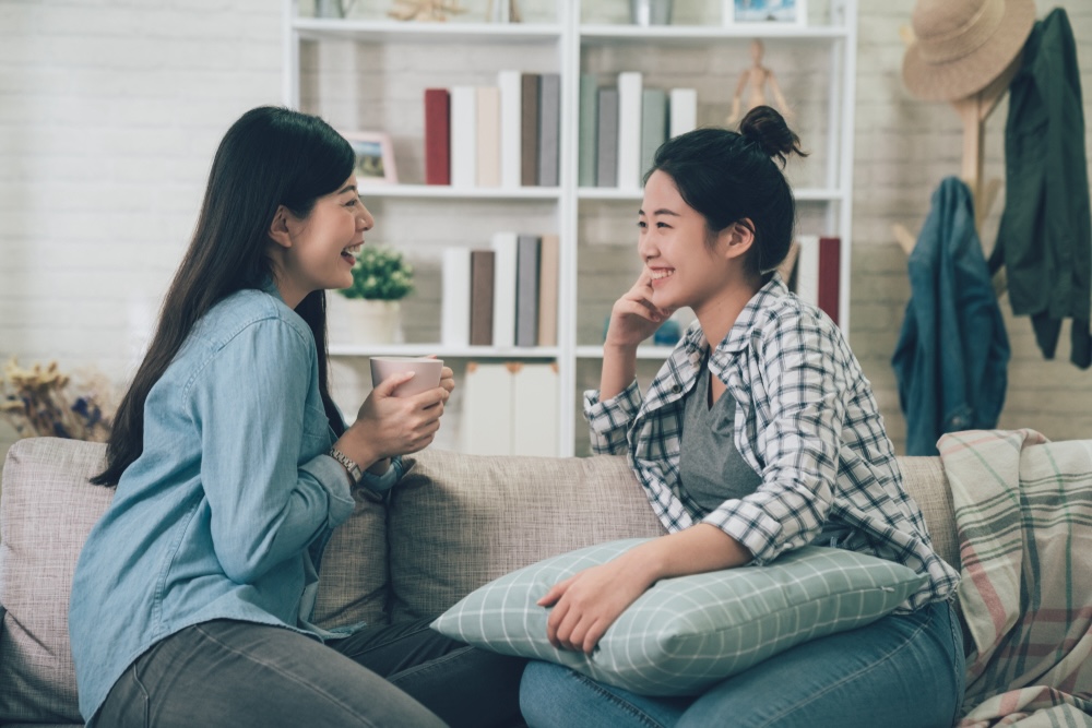 Women deepening their newfound friendship in addiction recovery